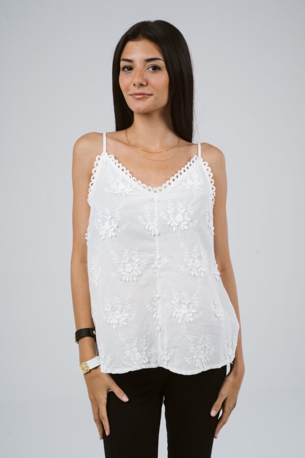 Cropped Wrap Blouse