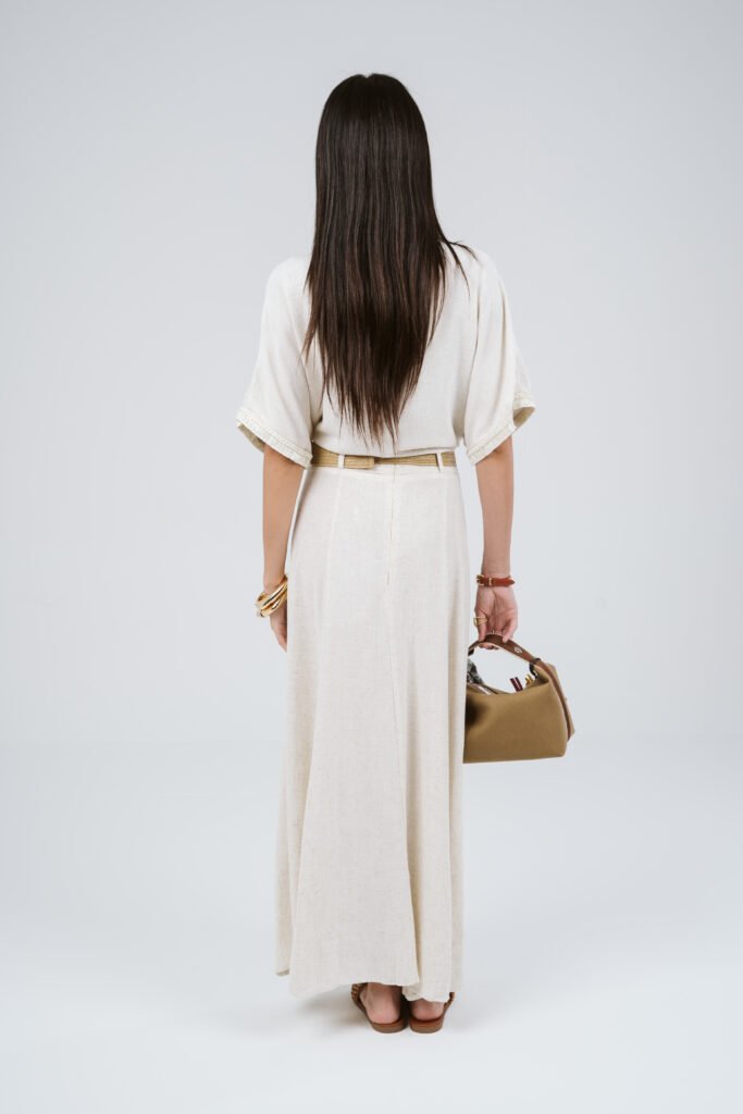 Tie-Front Peplum Blouse - Image 3