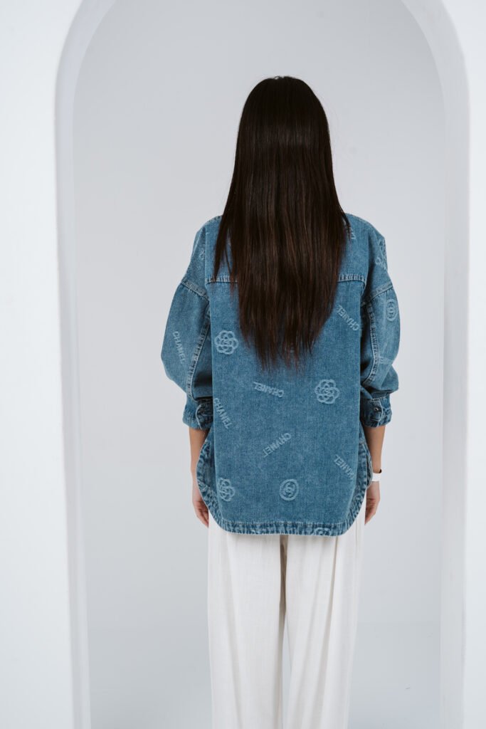 Structured Denim Chemise - Image 2