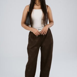 High-Waist Tailored Pants