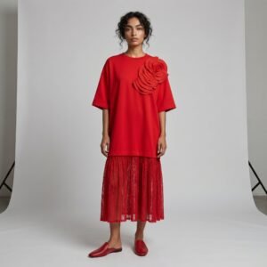The Scarlet Rosetta Dress